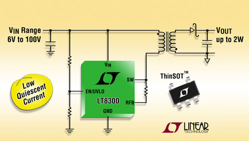 ThinSOT���b�ĸ߉���΢���ʸ��x�͆�Ƭ����ʽ������LT8300���������أ�