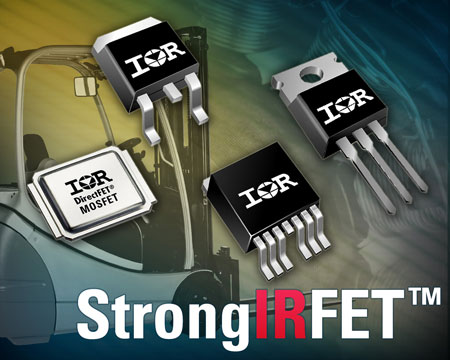 IR �Ƴ�StrongIRFET����MOSFETϵ�� �m��Ҫ�󳬵͌�(d��o)ͨ���Ĺ��I(y��)��(y��ng)��