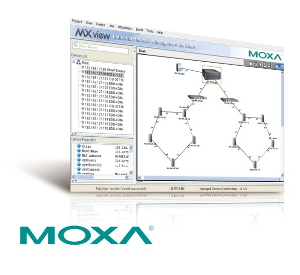 Moxa�Ƴ����¿�MXview2.2���I(y��)���W(w��ng)��ܛ��