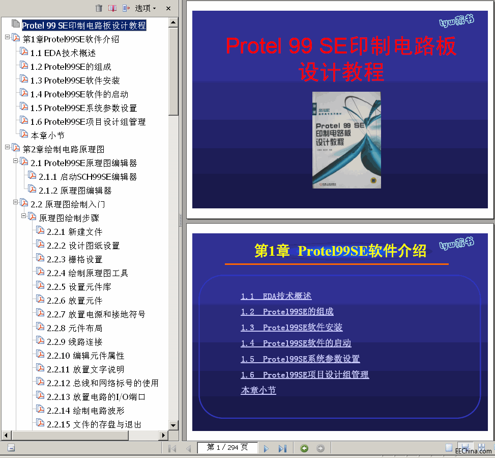 ���� Protel99SEӡ���·���OӋ�̳� 294� 6.0M ��������� ����