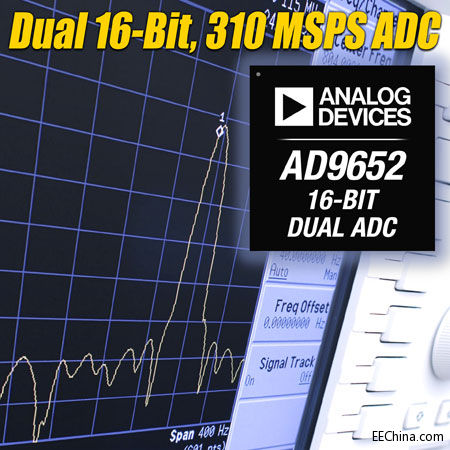 ADI�Ƴ�16λ��310 MSPS���pͨ��ģ��(sh��)�D(zhu��n)�Q��