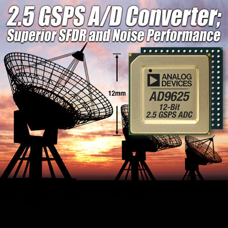 ADI��˾�l(f��)��12λ��2.5 GSPS ADC