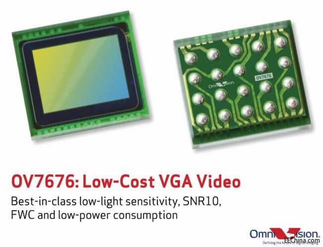 OMNIVISION�Ƴ��¿�1/7.5Ӣ��ϵ�y��оƬVGA������OV7676