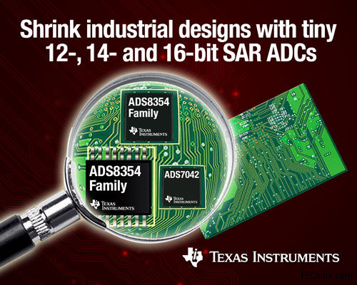 TI�Ƴ��I����С12��14 �� 16 λ SAR ADC���ɿsС���I�OӋ�ߴ�