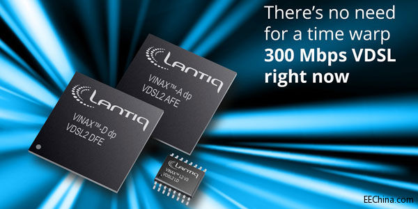 Lantiq�Ƴ�ȫ��300MbpsVDSL2���w�������c��Q����