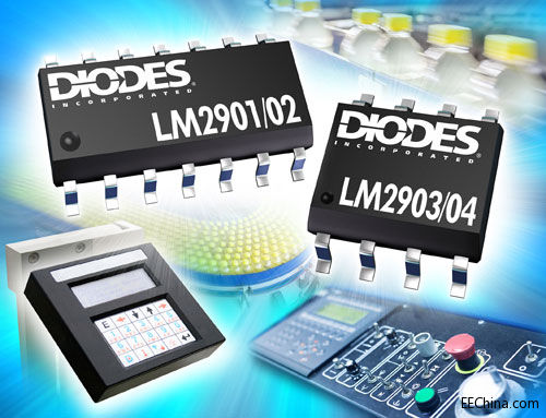 Diodes�Ƴ����и����V�ض��~��ֵ��LM2901��ͨ����LM2903�pͨ�����^��