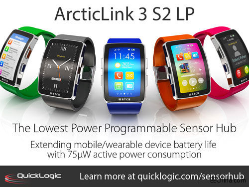 QuickLogic�Ƴ�ArcticLink 3 S2 LP���µĿɾ���Sensor hub�Ĺ������ИI�����