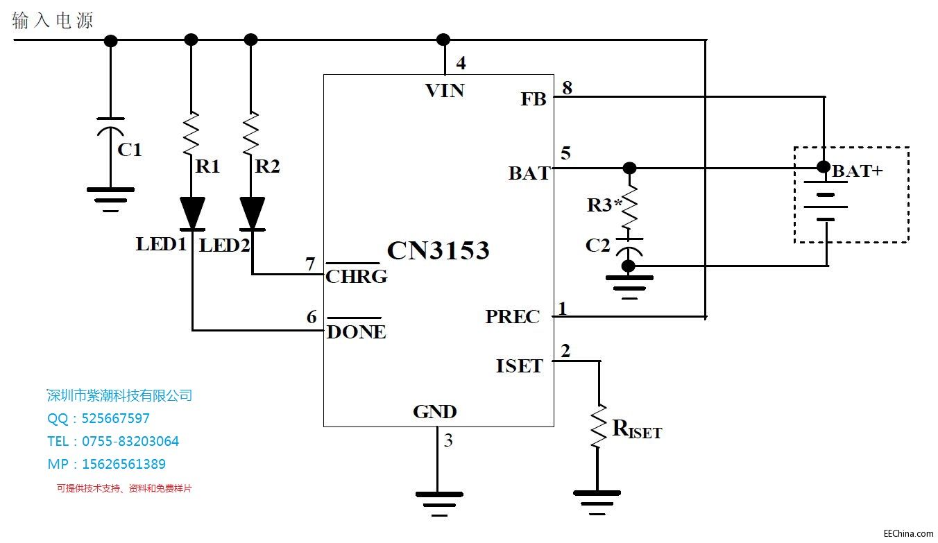 ���]һ���ǳ��m����ӟ��ĳ�늹���оƬ--CN3153