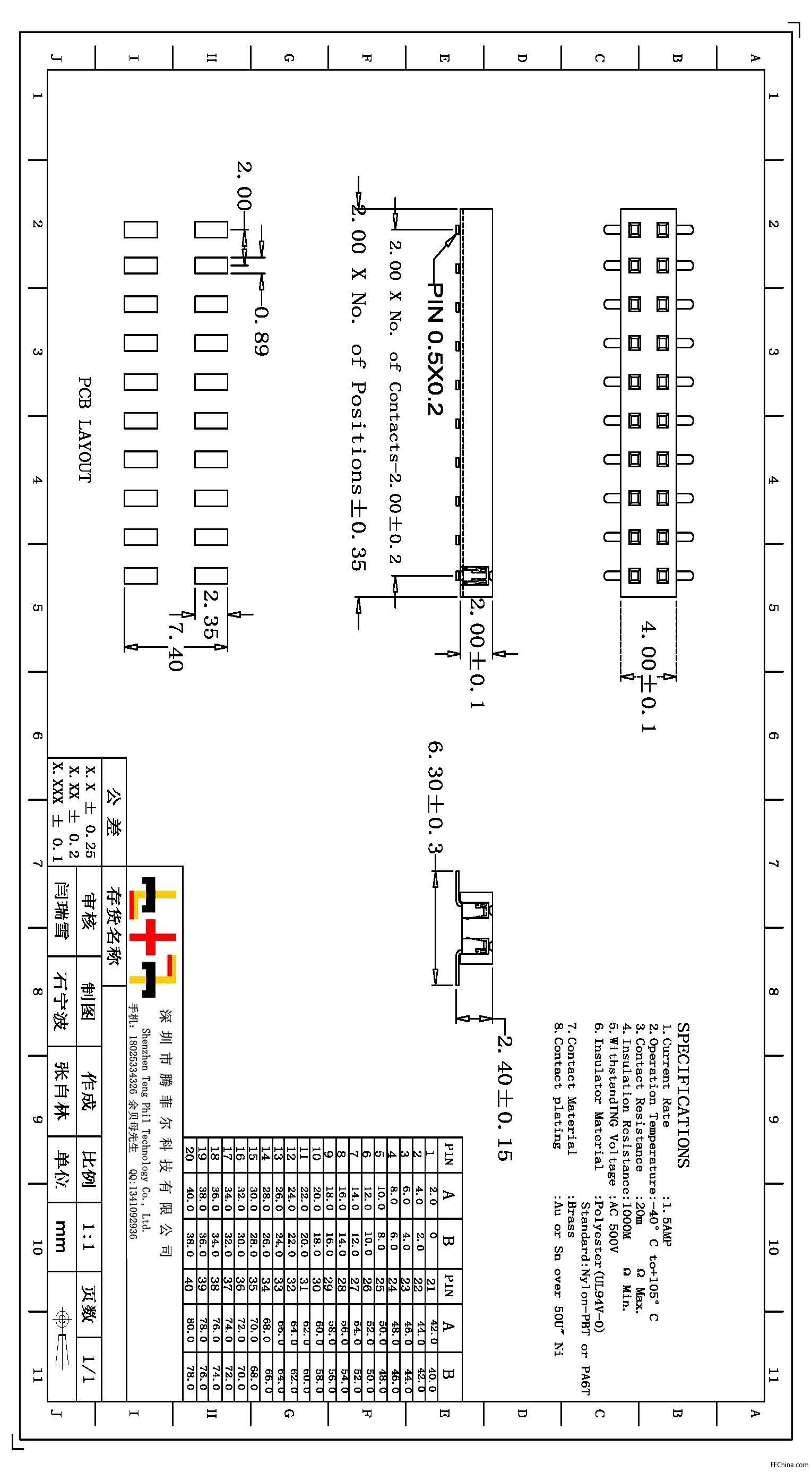 2.0MM�p����ĸ�ܸ�H=2.0�D��