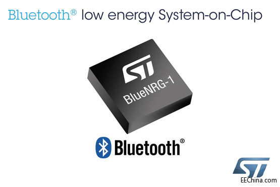 ST�Ƴ��µĵ��ܺ��{��Bluetooth��Ƭ��Q����