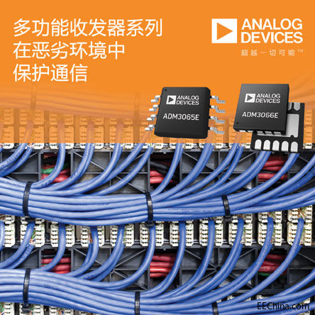 ADI�Ƴ��๦��50 Mbps RS-485�հl��ϵ�У��ڐ��ӭh���±��oͨ��