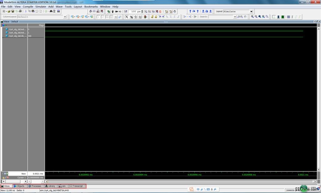 �¸ҵ�о�������DAltera FPGA�B�d47�����ڷ���ĵ�һ�����̌���֮�{��Modelsim����
