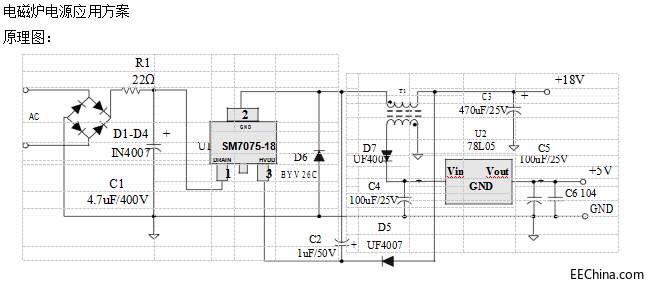�Ǹ��x�㉺�(q��)��(d��ng)�ԴPWM����icSM7075Pϵ���(q��)��(d��ng)�·������Q����΢�Դic