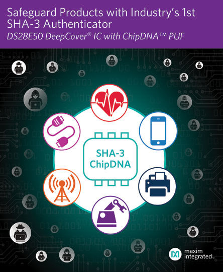 Maxim�l���I���׿�֧��SHA3-256��������İ�ȫ�J�C��IC