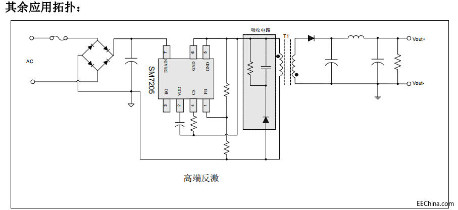 SM7205�����ܵʹ��C����ACDC�_�P�Դ���ƺ㉺IC����оƬ��Q��������