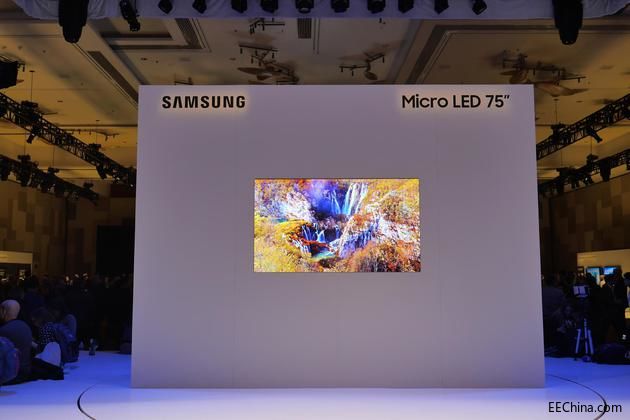 ���ǰl�����dMicro LED���gϵ�ЮaƷ��75���@ʾ����