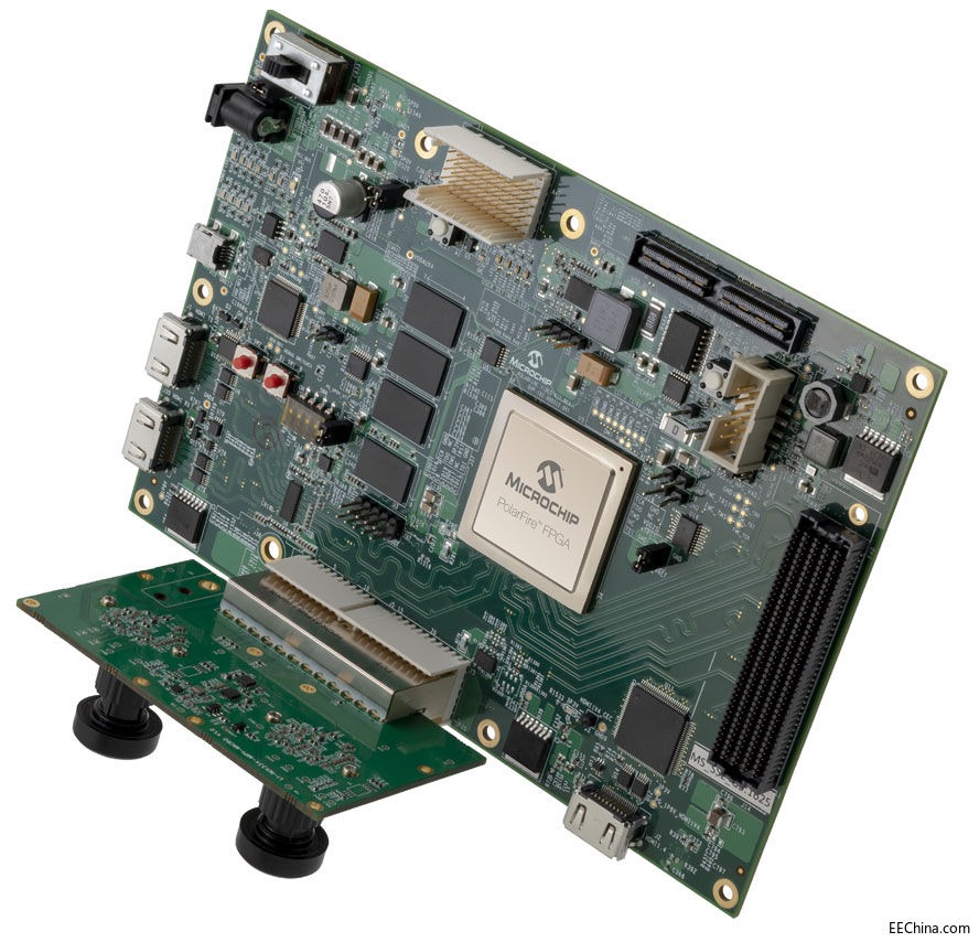 Microchip�Ƴ�����PolarFire FPGA�Ľ�Q�������Ɍ��F������ͣ��w�e��С��4Kҕ�l�͈D����
