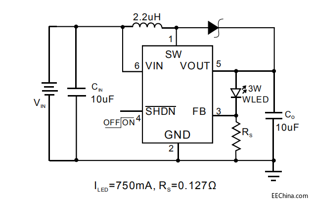 AP2803�׹�LED����3W�(q��)��(d��ng)�ԴIC