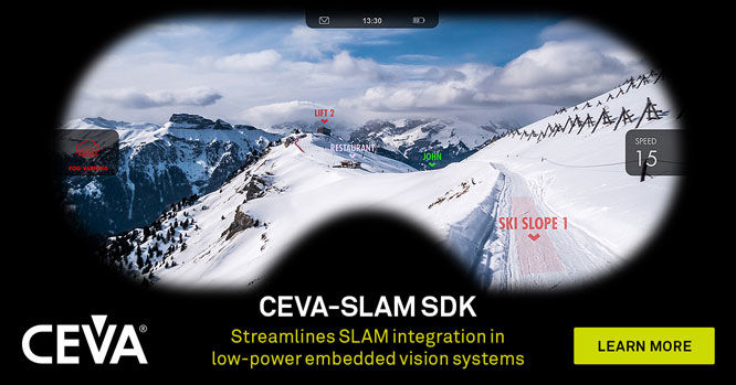 CEVA�����Ƴ�����CEVA-XM����ҕ�XDSP��NeuPro AI̎������SLAMܛ���_�l(f��)�׼�