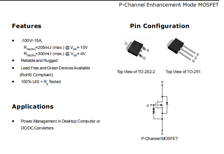 SL15P10 -100-15A 205���WTO-252���bP�ϵ�