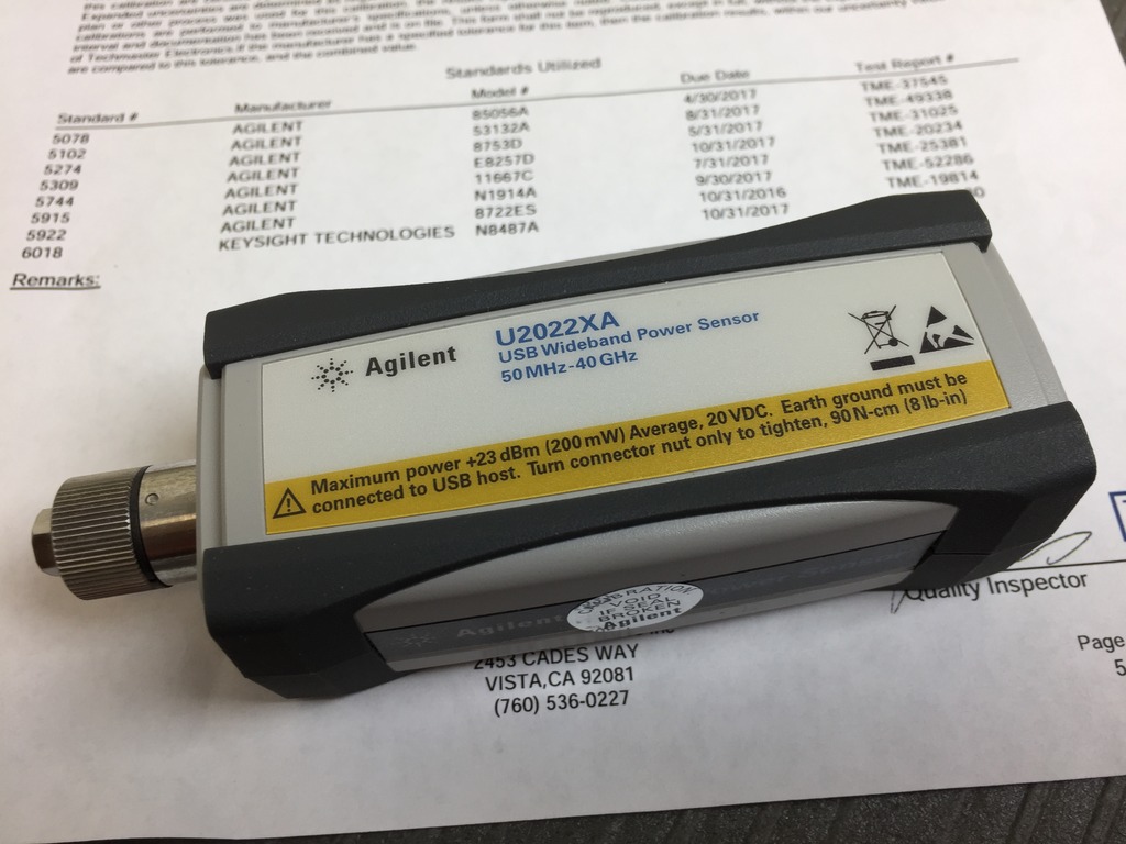 keysight U2022XA 18Ghz��ֵ��ƽ�����ʂ�����