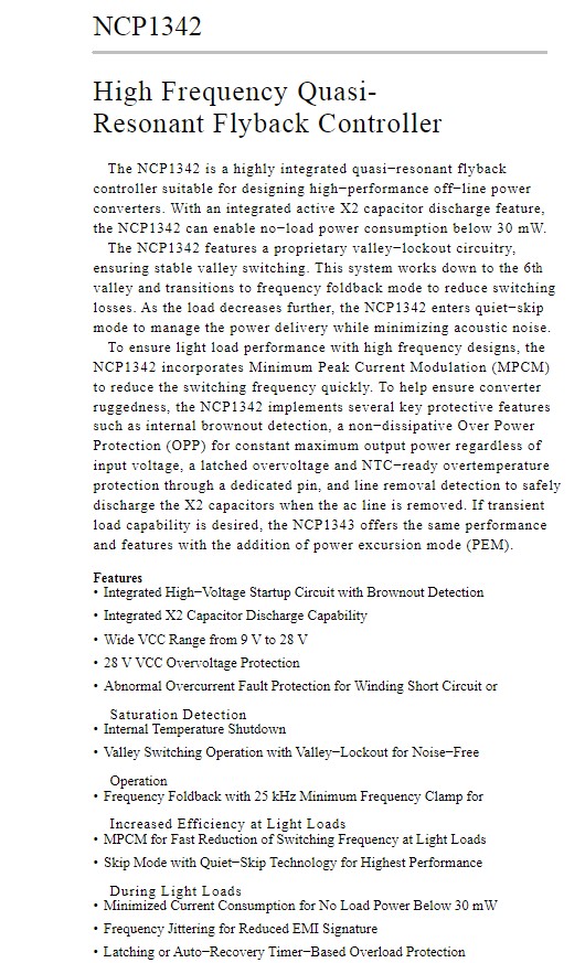 Type-c PD���IC AC-DC ZCC1342��ȫ���NCP1342