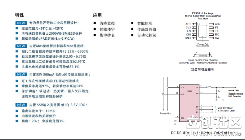 ZCC300��48V/0.5A������MOS��+buck+LDO��LED��оƬ