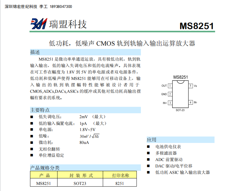 MS8251�͹��ģ����� CMOS ܉��܉ݔ��ݔ���\��Ŵ���