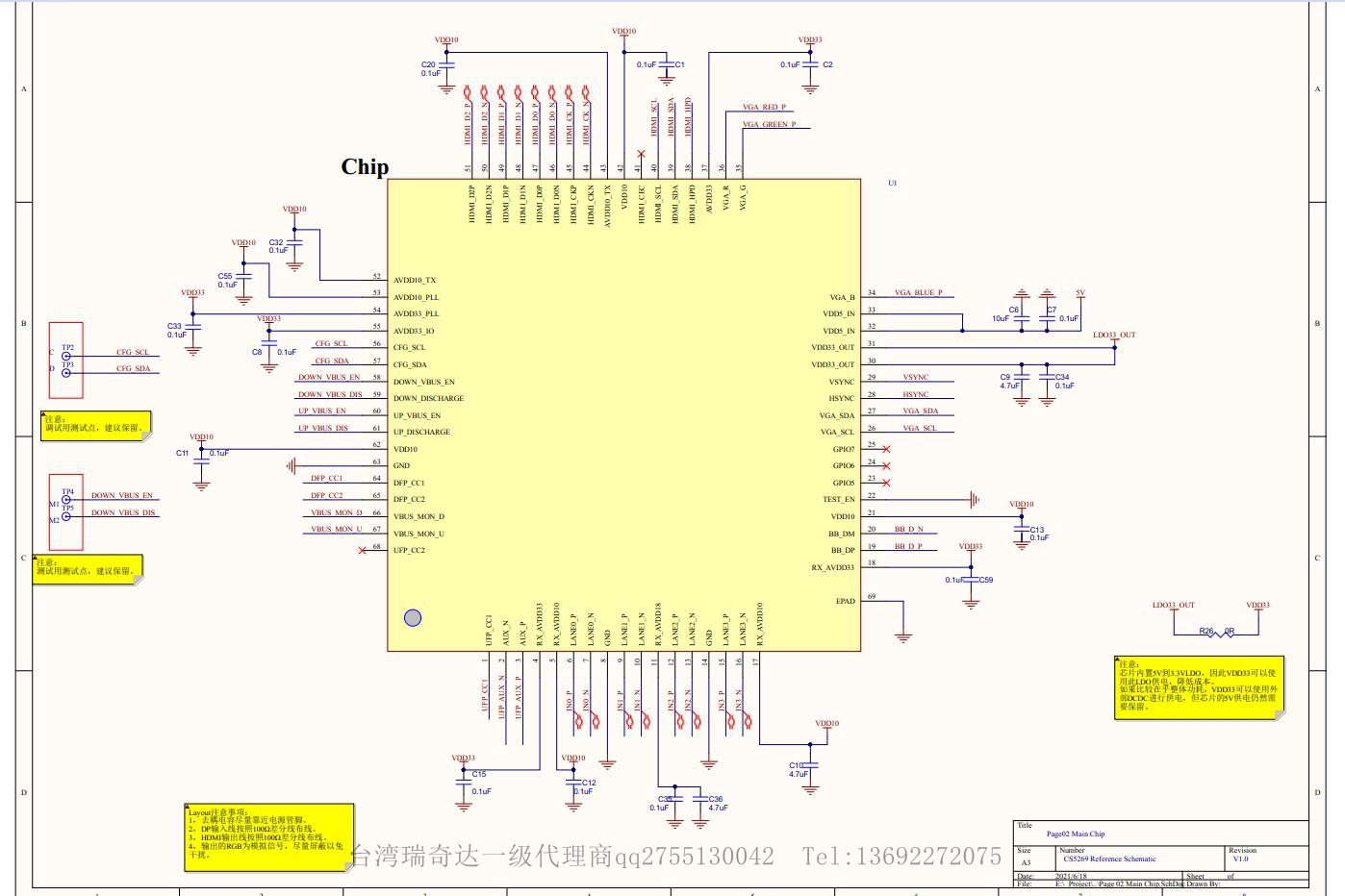 CS5269�ͳɱ�TYPEC�DHDMI4k@60HZ+VGA+PD3.0����ڔUչ�]�����OӋ