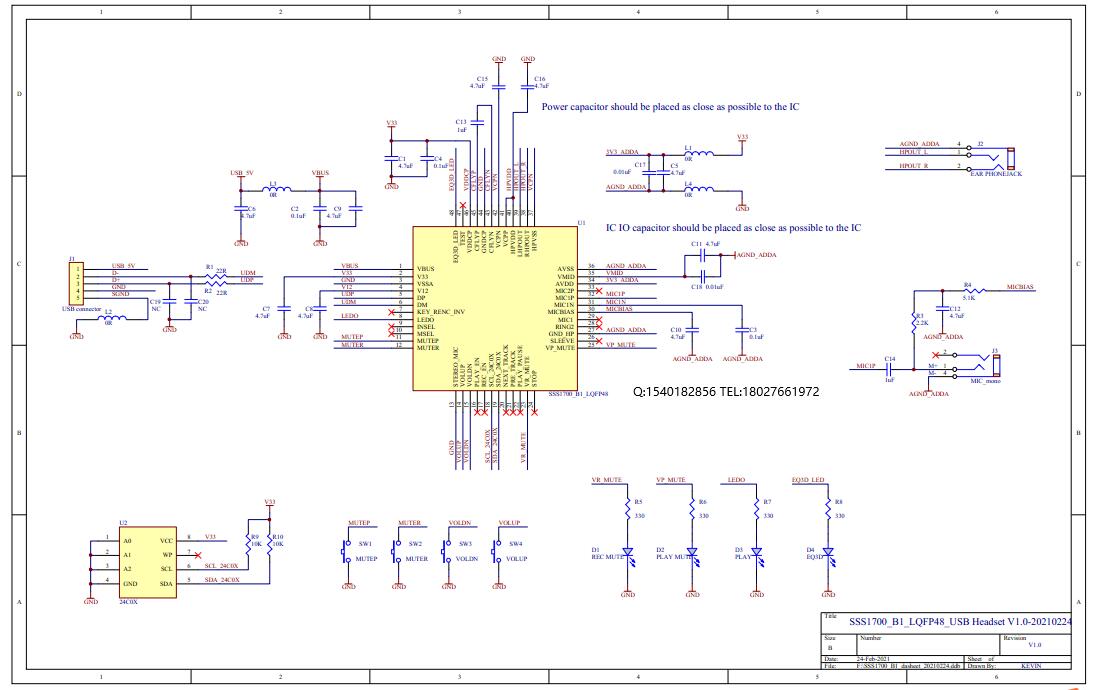 SSS1700�OӋ�·|USB�����L���������·|24bit 192KHZ USB���������·�D