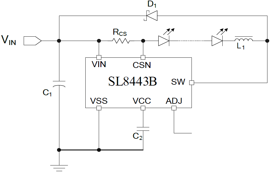 LED�{�⌣��IC��60V 2.5A����LED������SL8443B