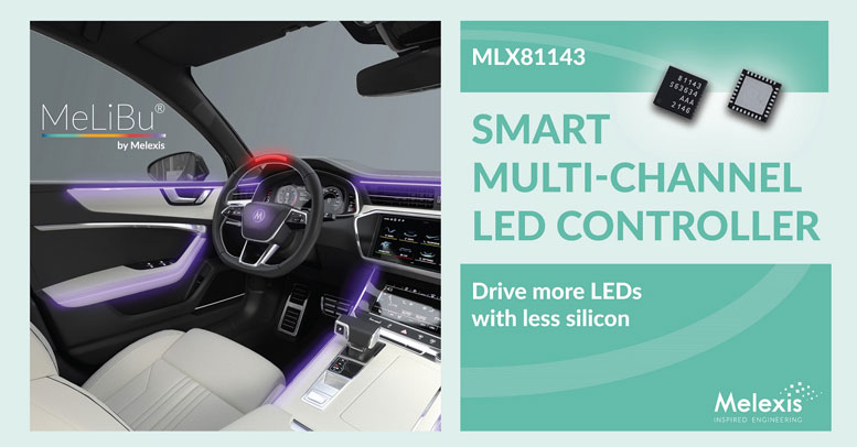 Melexis �l��܇�� LED ��оƬ MLX81143���������F܇�ȄӑB����