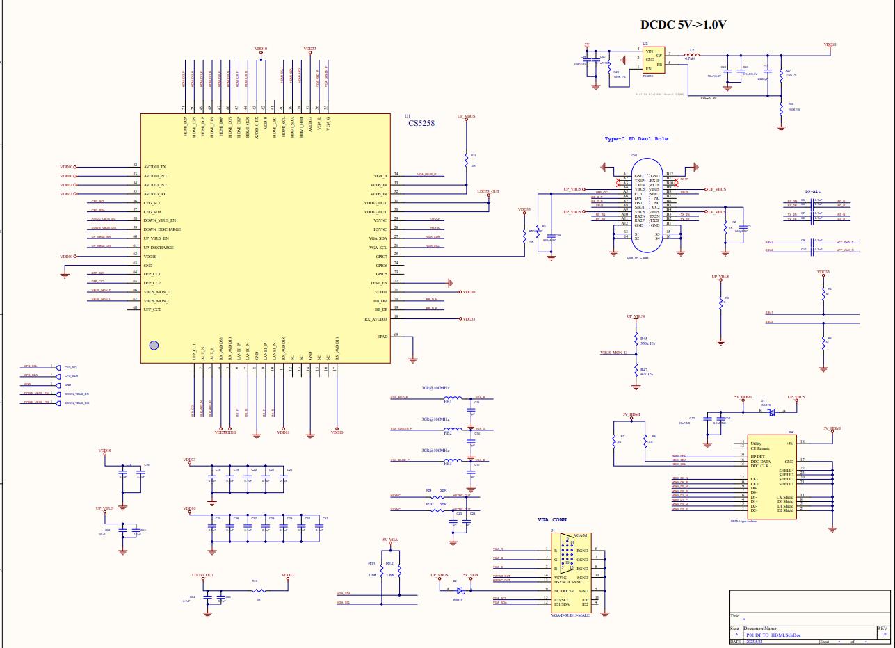 CS5258��(y��ng)���·|CS5268��������|C�D(zhu��n)HDMI+VGA�����O(sh��)Ӌ