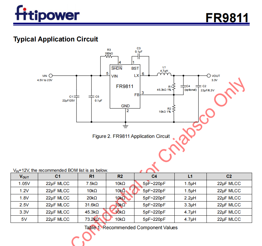 FR9811 2Aͬ������IC DC-DC�D�Q��