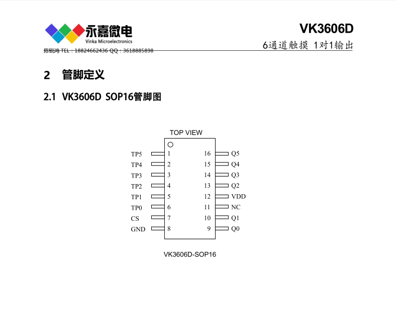 �m���ڹ������/���{/��늵ȸ߿��ɔ_��������6·6�I�|��IC-VK3606D SOP16�Y�Ϸ���
