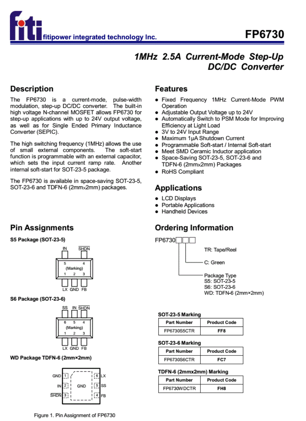 FP6730 1MHz 2.5A���ģʽ����DC/DC�D�Q��