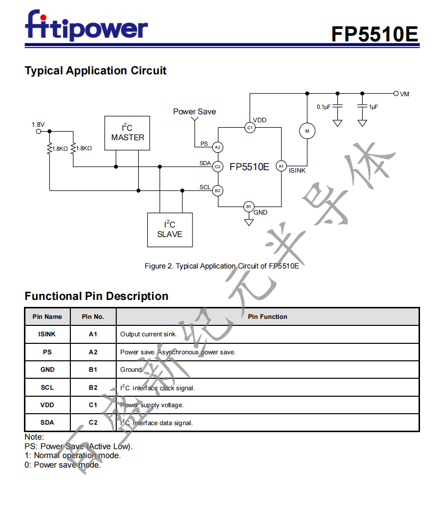 FP5510E 10λDAC 120mA VCM�ӳ����cI²C�ӿ�