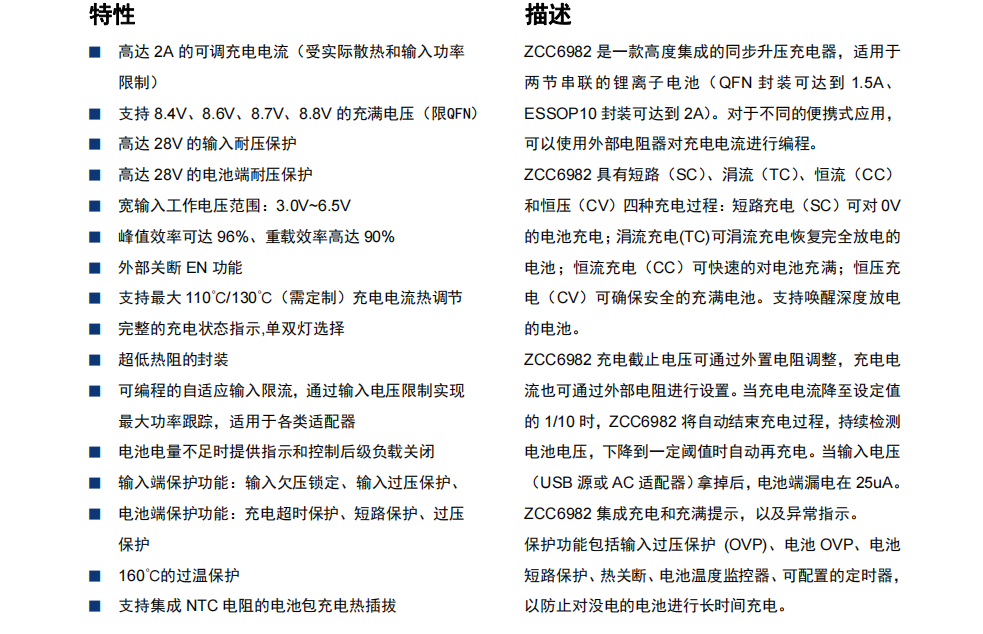 ZCC6982 ͬ�������ɹ��늳س��оƬ