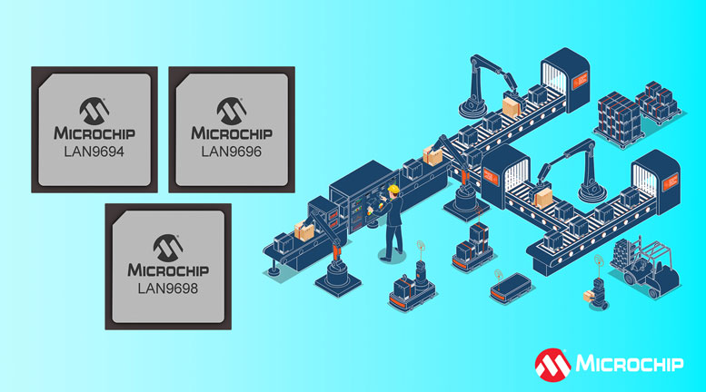 Microchip�Ƴ���һ����̫�W���Q�Cϵ��LAN969x  �߂�r�g���оW�j���ܺ�46 Gbps��102 Gbps�ĿɔUչ�˿ڎ���