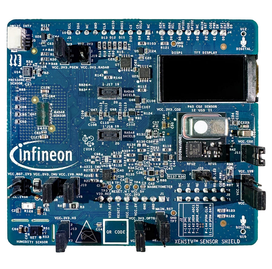 Ӣ�w���Ƴ�����Arduino��XENSIV�������U(ku��)չ�壬���dӢ�w���Sensirion�����ܼҾӑ�(y��ng)�Â�����