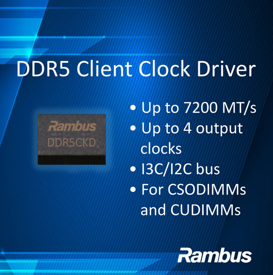 Rambus�Ƴ�DDR5�͑��˕r����������I���I�ȵăȴ�ӿ�оƬ�aƷ�Uչ�������� PC�I��
