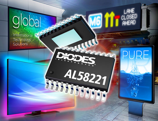 Diodes ��˾�Ƴ� 12 ͨ�� LED �������锵�֏V���ƺ��@ʾ������׿Խ����