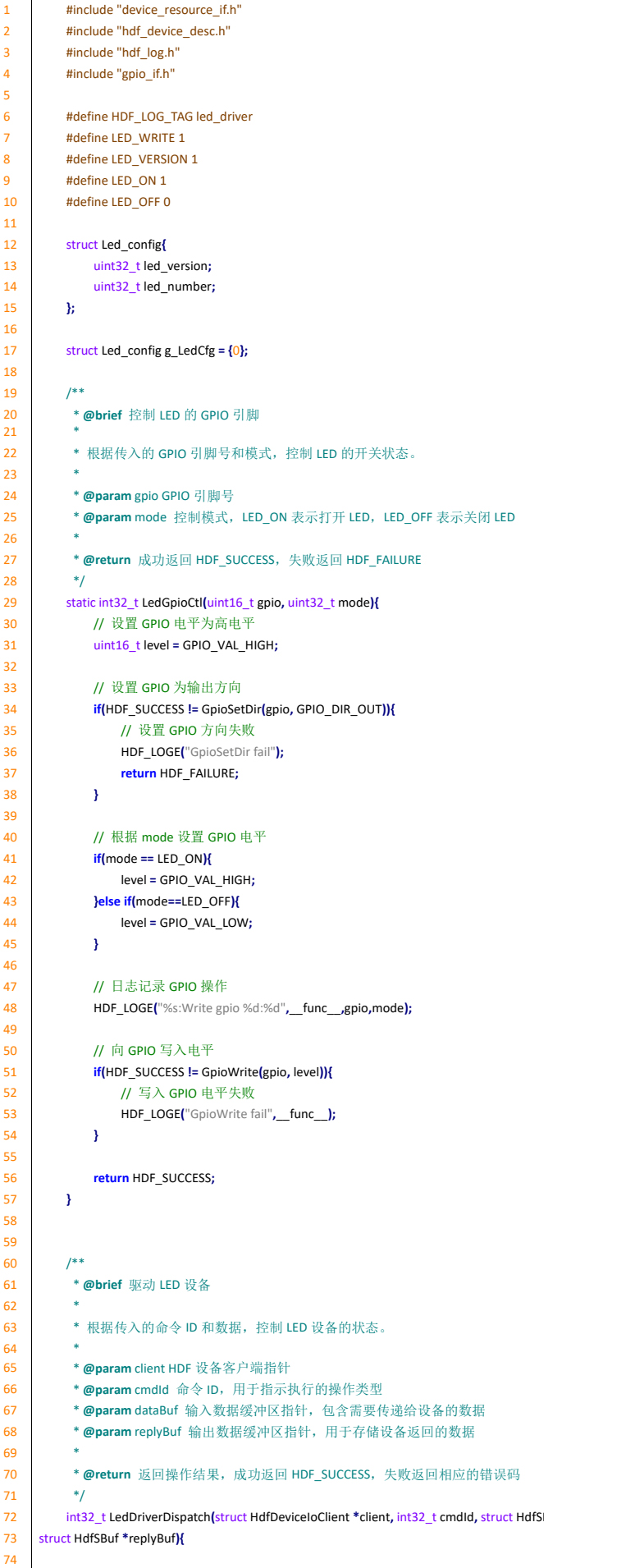 Ѹ��RK3568�_�l(f��)��ƪOpenHarmony��(sh��)��HDF�(q��)�ӿ���LED-������(n��i)�� LED HDF �(q��)�ӳ���