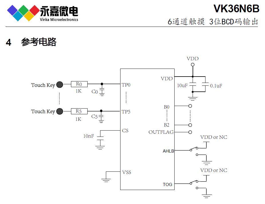 ���ɔ_6ͨ���|��/6�I�|�ؙz�yоƬ/�|���|��IC-VK36N6B SOP16/QFN16L