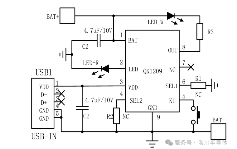 ����QK1209  10uA���CоƬ���Ķ��{(di��o)��+USBֱ���늳؝���