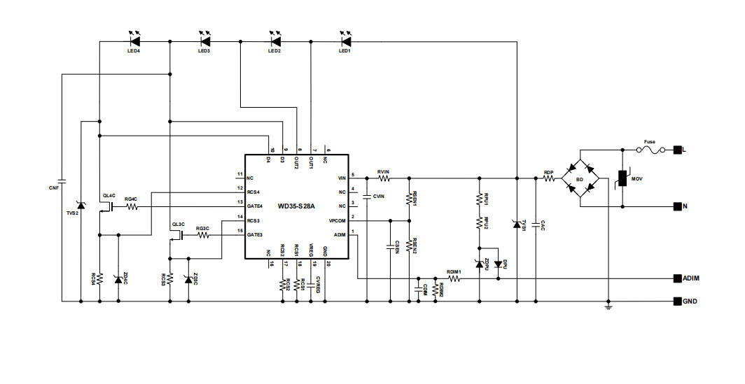 һ����ЃȲ�2ͨ�����ⲿ2ͨ���Ľ���ֱ��LED��IC-WD35-S28A