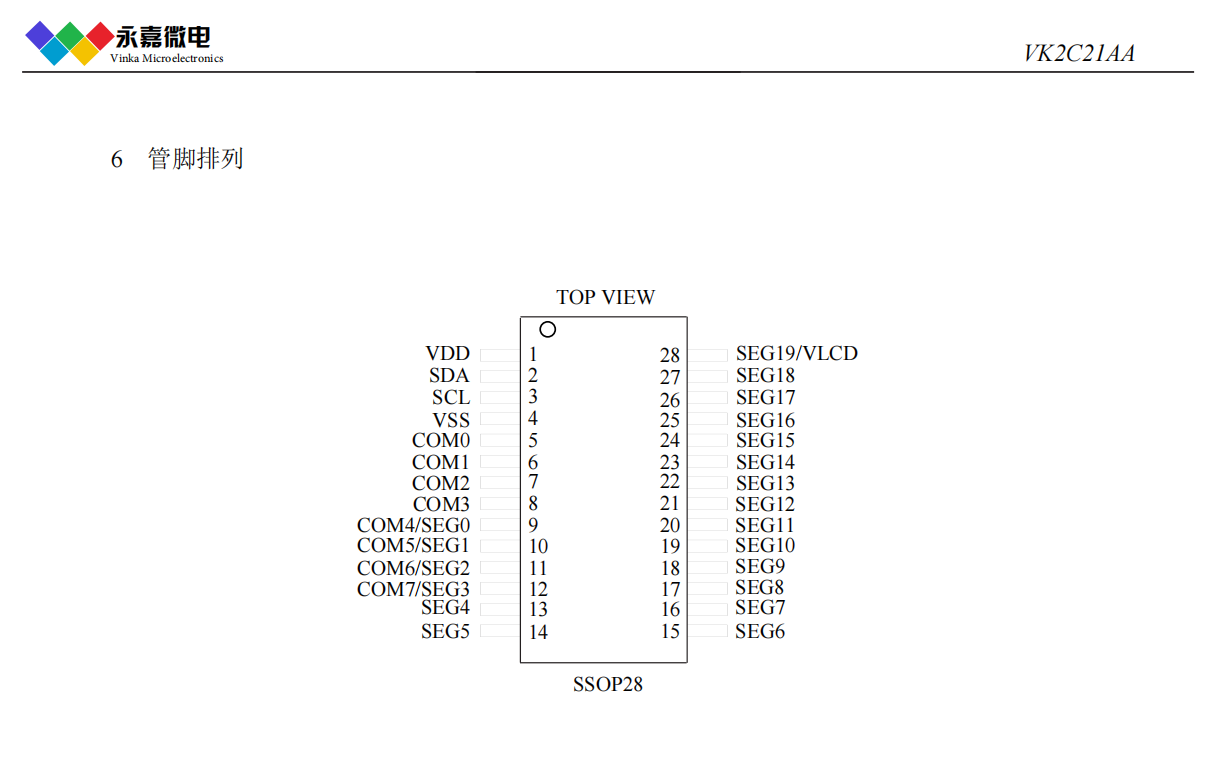20x4�ο��ɔ_Һ���δa�(q��)��(d��ng)оƬ��С�w�eLCD�(q��)��(d��ng)IC-VK2C21A/AA/AQ