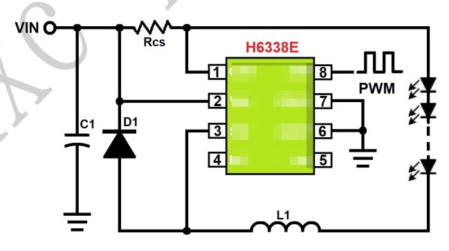 �͉�LED���H6338E��������оƬ 36V48V60V��9V12V24V36V 1.3A����Ƽ�