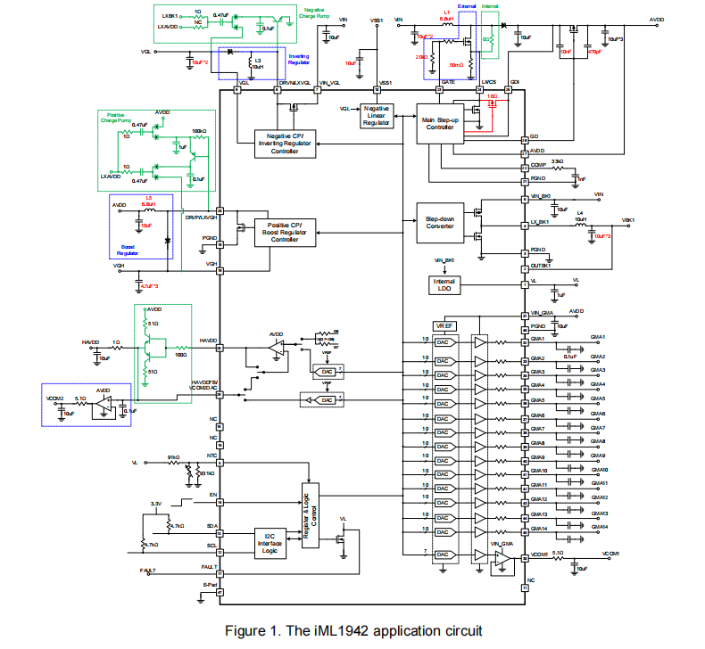 ����ȫI2C�ӿھ��̸������TFT LCD����Դ���������·