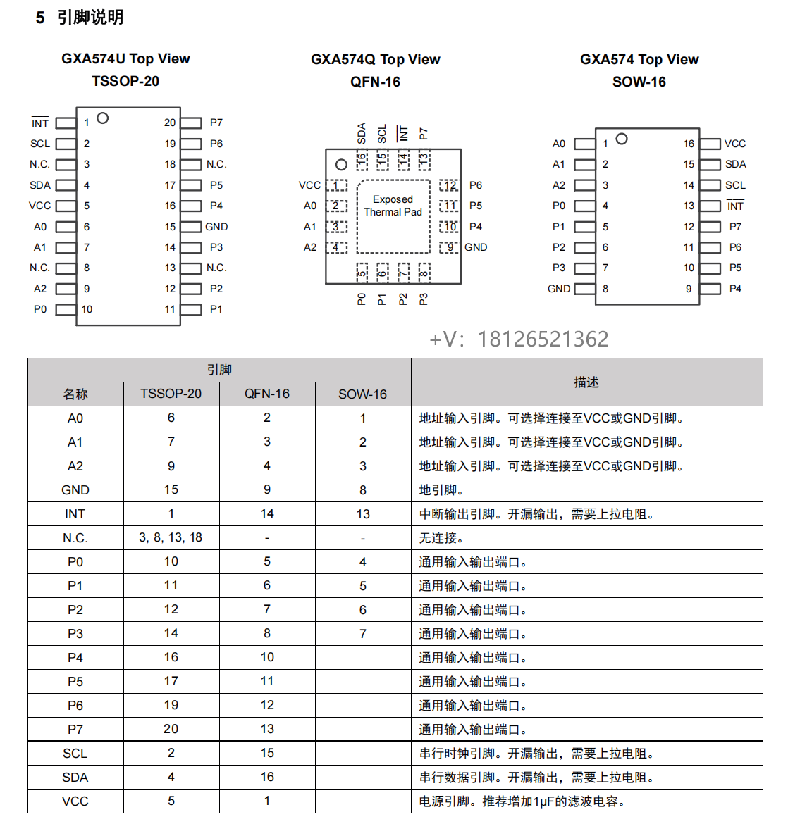 GXA574����I²C������8λI/O�Uչ���ɼ���PCF8574